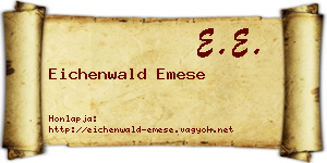 Eichenwald Emese névjegykártya